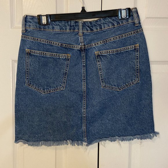 #82 Bershka Woman's Blue Jean Skirt - Size 6 - Picture 11 of 11